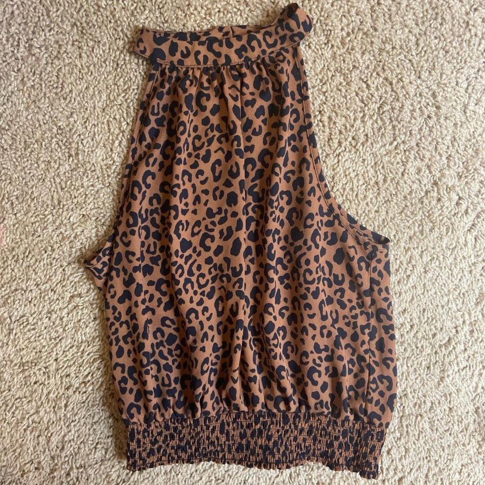 Leopard Print Halter Top